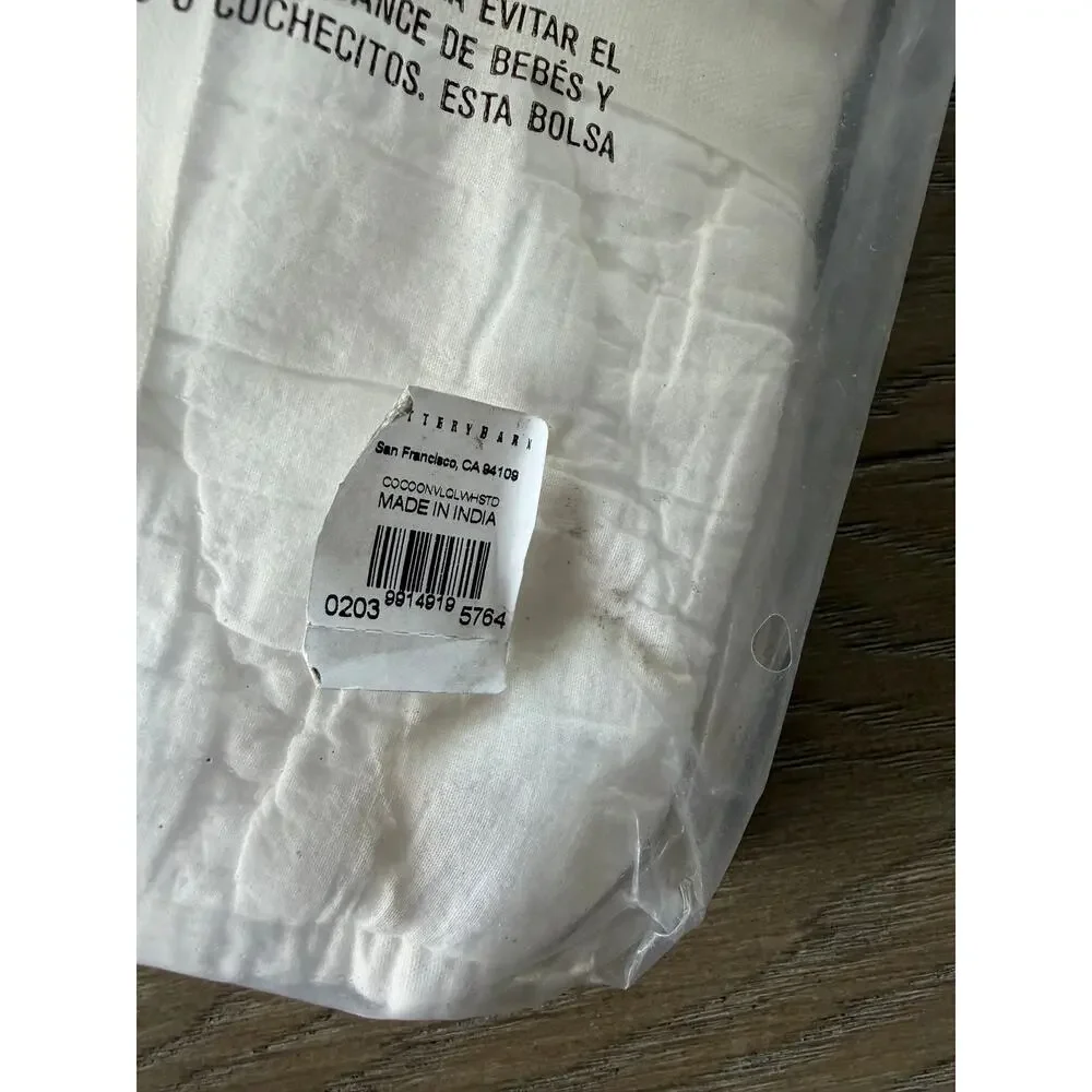 Pottery Barn Voile Quilted Sham Set of 2 White